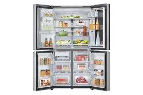 Frigorífico American Combi InstaView ™, Clasificación E, 638 L, Acero texturizado antihuellas