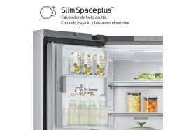 Frigorífico American Combi InstaView ™, Clasificación E, 638 L, Acero texturizado antihuellas
