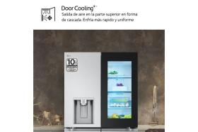 Frigorífico American Combi InstaView ™, Clasificación E, 638 L, Acero texturizado antihuellas
