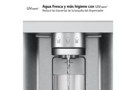 Frigorífico American Combi InstaView ™, Clasificación E, 638 L, Acero texturizado antihuellas