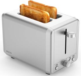 Sogo TOS-SS-5380 - Tostadora 2 Rebanadas 925W Ranuras Amplias Inox
