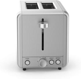 Sogo TOS-SS-5380 - Tostadora 2 Rebanadas 925W Ranuras Amplias Inox