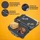 Sogo SAN-SS-7127 - Plancha Grill & Sandwichera 1600W 27x15 cm Antiadherente