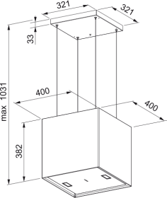 Campana de Isla Mercury FME 407 BK