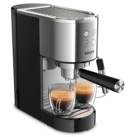 Krups Virtuoso - Cafetera Espresso 15 Bar con Vaporizador Acero Inox