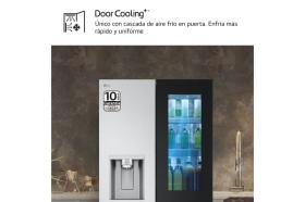 Frigorífico American Combi InstaView ™ ancho 83cm, Clasificación E, 508 L, Acero texturizado antihuellas