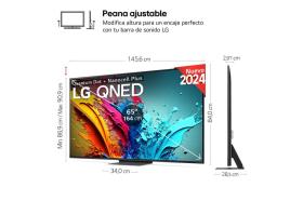 65 pulgadas TV LG QNED 4K serie QNED87  con Smart TV WebOS24
