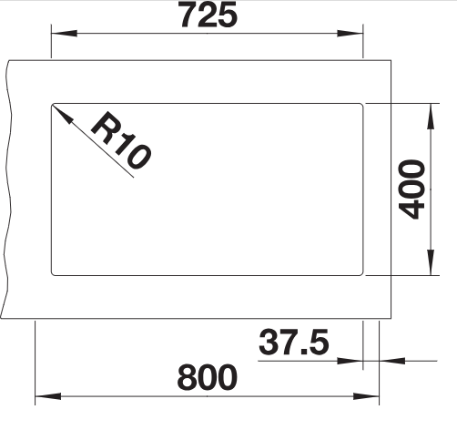 Subline 430 270 u silgranit medidas 01