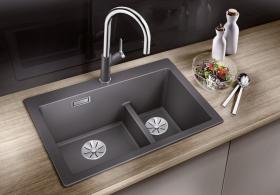 Blanco PLEON 6 Split SILGRANIT negro