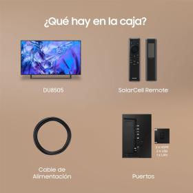 Samsung DU8505 - Televisor Crystal UHD de 55 pulgadas Smart TV 4K