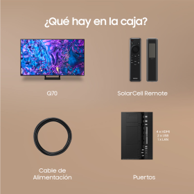 Samsung Q70D - Televisor QLED 4K 163cm 65 pulgadas Smart TV 2024
