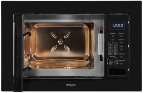 Exquisit EMW20G Microonde Da Incasso 20L 800W – Acciaio Inox, Grill 1000W