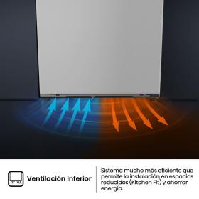 FT3K310SEWE – Congelador 1 Puerta De Libre Instalación Kitchen Fit, Clase E, Capacidad 312L, Color Blanco