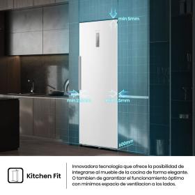 FT3K310SEWE – Congelador 1 Puerta De Libre Instalación Kitchen Fit, Clase E, Capacidad 312L, Color Blanco