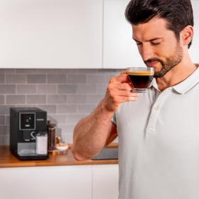 Cremmaet compactccino connected black silver d8ubjw 8