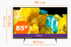 Bravia 7 85 pulgadas medidas