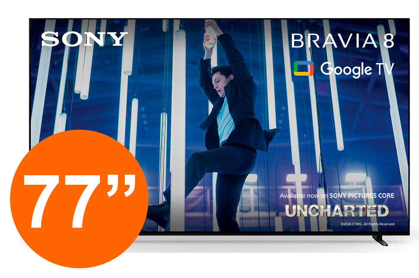 Sony K77XR80PAEP - Televisor OLED de 77 pulgadas 4K Ultra HD Smart