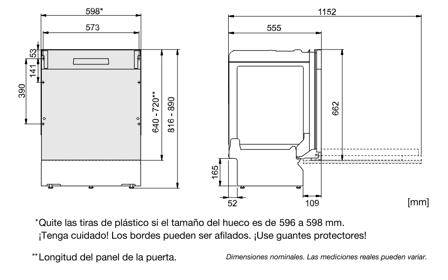Hisense hv16d5 medidas