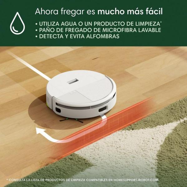 Roomba® 205 DustCompactor™ - Aspirador robô branco com compactador
