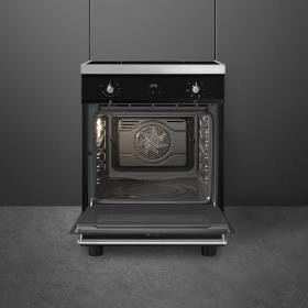 Cocina de Inducción Placa 60x60 cm Estética Clásica Smeg C6IMBLT2