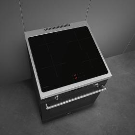 Cocina de Inducción Placa 60x60 cm Estética Clásica Smeg C6IMMBT2