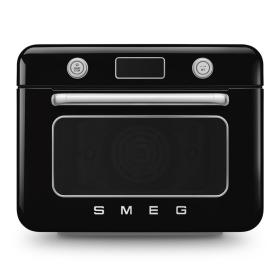 Horno de vapor combinado de sobremesa Negro, Brillante 50's Style Estética Smeg COF01BLEU