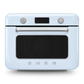 Horno de vapor combinado de sobremesa Azul, Brillante 50's Style Estética Smeg COF01PBEU