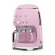 Cafetera de goteo Rosa Estética 50's Style Smeg DCF02PKEU