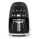 Cafetera de goteo Negro Estética 50's Style Smeg DCF02BLMEU