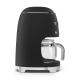 Cafetera de goteo Negro Estética 50's Style Smeg DCF02BLMEU