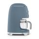 Cafetera de goteo Azul Tormenta Estética 50's Style Smeg DCF02SBMEU
