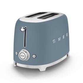 Tostadora 2x2 Azul Tormenta, Mate 50's Style Smeg TSF01SBMEU
