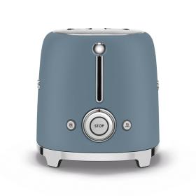 Tostadora 2x2 Azul Tormenta, Mate 50's Style Smeg TSF01SBMEU