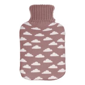 Bolsa agua caliente mimo 1 7 forro rosa nubes 20x32x4 cm flexible y agradable al tacto