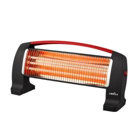 Estufa elect caurzo edipo 1200w neg rojo 3pot anti