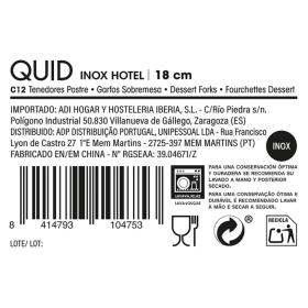 C12 TENEDORES POSTRE INOX HOTEL QD