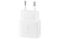 SAMSUNG POWER WALL CHARGER 25W USB-C WHITE + CABLE USB-C TO USB-C WHITE EP-T2510XWEGEU