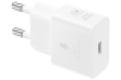 SAMSUNG POWER WALL CHARGER 25W USB-C WHITE + CABLE USB-C TO USB-C WHITE EP-T2510XWEGEU