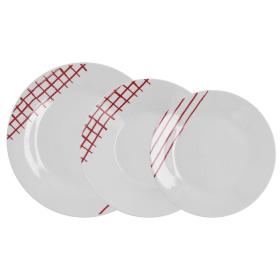 VAJILLA 18 P EPP ROJO KANSAS QD