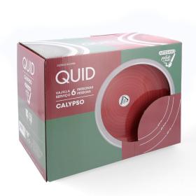 VAJILLA 18PZS CARMESI CALYPSO QD