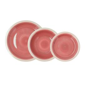 VAJILLA 18PZS CARMESI CALYPSO QD