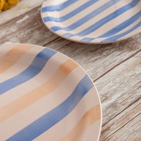 VAJILLA 18PZS AZUL CRETA QD