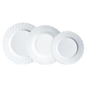 VAJILLA 18 PCS VIDRIO OPAL TRIANON LUM