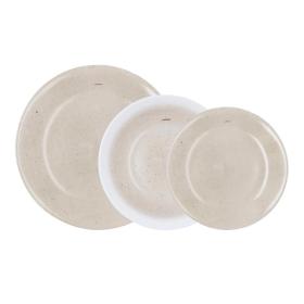 VAJILLA 18 PCS OPAL SENDA TAUPE LUM
