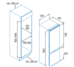 Cata combi integrable 07800082 ci 54193 nf sl no frost integrable clase e 1