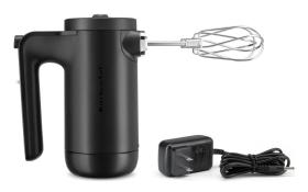 KitchenAid 5KHMB732EBM - Batidora de Varillas Inalámbrica 7 Velocidades Negro Mate