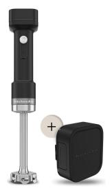 KitchenAid 5KHBRV71BM - Batidora de Mano Inalámbrica con Batería 12V Jarra de 700 ml Negro Mate