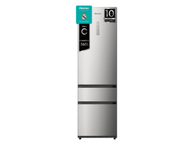 Hisense RM360K3ASC1 - Frigorífico Combi 3 Puertas 365 Litros 200 x 59,5 x 60 Cm Inverter Inox