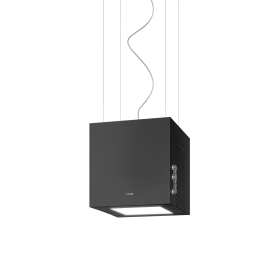 Elica PRF0214982 - Campana de Techo Suspendida Thekub 32 Cm Filtrante Clase A+ Negro Mate