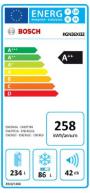 Frigorífico Combi Bosch KGN36XI32 Clase A++ 185x60 Acero Inox